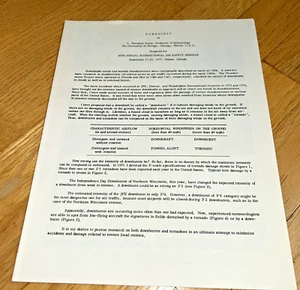 1977 Air Safety Seminar PROPOSAL TO DESIGNATE "DOWNBURST" Tetsuya FUJITA - Picture 1 of 7