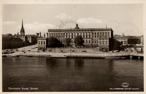 Sweden Stockholm Kungliche Slottet Vintage RPPC B84 - Imagen 1 de 2