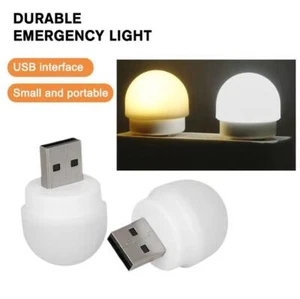 USB Plug Lamp Mini LED Night Light Power Bank Charging Best Lights Book - Bild 1 von 17