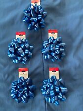 5 American Greetings Dark Blue Gift Bows Singles *NEW* ll1