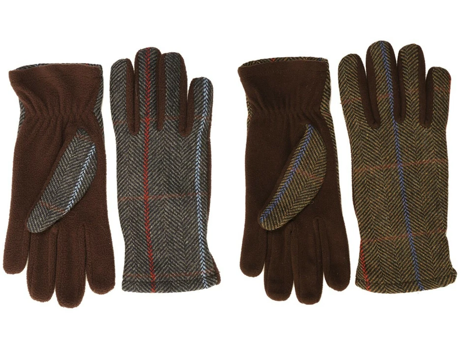 Ladies Wool Tweed Gloves Luxury Winter Warm Cosy 2 Colours 2 Sizes - Image 1 of 1