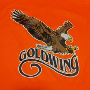 Honda Goldwing T-Shirt Tee XL Badger Sport Orange Eagle Logo - Picture 1 of 16