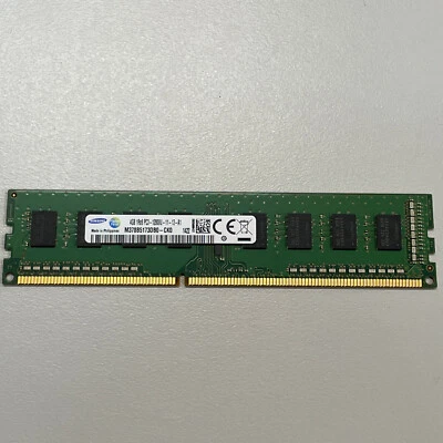 Samsung 4GB DDR3 RAM PC3-12800 1600MHz non-ECC Unbuffered CL11 M378B5173DB0-CKO - Image 1 of 4