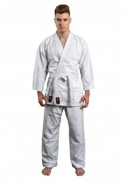 Karateanzug Bushido weiß 8oz leichter Karate Gi für Kinder Erwachsene Einsteiger