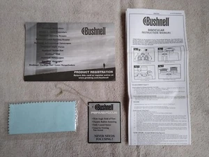 Bushnell Perma Focus JDV01-01 Manuale di istruzioni + Tessuto e schede per la pulizia. - Foto 1 di 4