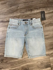 Tommy Hilfiger Boys 5-Pocket Stretch Denim Shorts, Daybreak (Med Blue) Size 12 - Picture 1 of 11