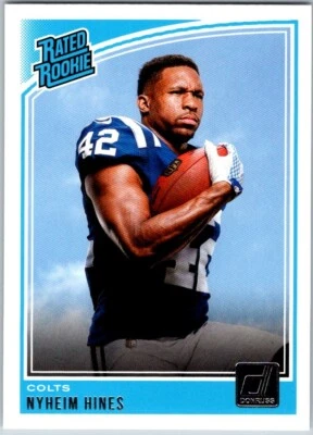 2018 Donruss #327 Nyheim Hines RR RC - Image 1 of 2