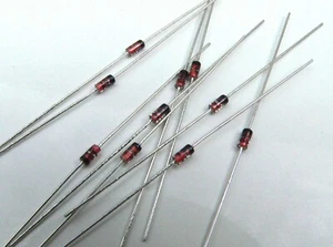 1N4148 1N914 75V 300mA Silicio Signal Diodi Confezione Di 10 Per Logic Circuiti - Picture 1 of 1