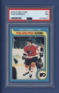 1979-80 OPC O-Pee-Chee #51 TOM GORENCE (rc) PSA 7 NM Philadelphia Flyers *ROOKIE - Picture 1 of 2