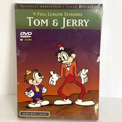 Golden Movie Classic Tom & Jerry 9 Full Episodes DVD 2004 Brand New Sealed - Image 1 of 4