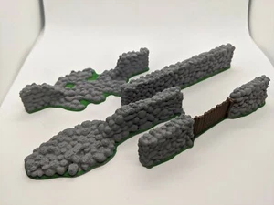 Stone Walls 28mm Wargames Warhammer Scenery Terrain Set 40k Modelo Impreso 3D - Imagen 1 de 16