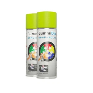 Gummi Dip Sprühfolie Felgenfolie Flüssiggummi Neon Spray, 2er Set, 2x400 ml - Bild 1 von 8