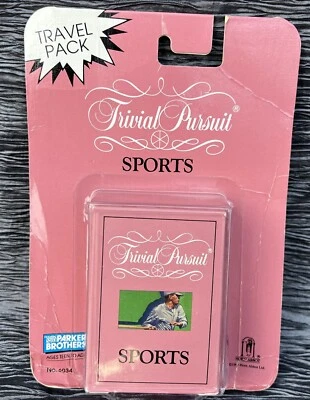 1990 unopened Trivial Pursuit Travel Pack question/answer cards SPORTS SEALED - Image 1 of 4