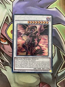 MP16-DE140 Scharlachroter Drache Erzunterweltler Secret Rare 1. Auflage NM Yugioh - Bild 1 von 2