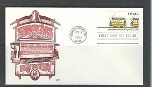 US Scott # 2060 Streetcars FDC. Marg Cachet - Picture 1 of 1