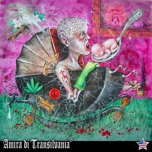 pop art contemporary painting indipendent artist vampires monster cartoon comix - Picture 1 of 12