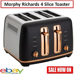 Morphy Richards Toaster 4 Slice Bread Toast Maker Benchtop Kitchen Breakfast NEW - Picture 1 of 9
