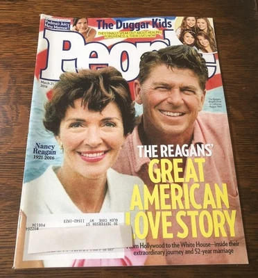 March 21, 2016 PEOPLE MAGAZINE - Cover: Nancy Reagan (1921-2016), Ronald Reagan - Image 1 of 4