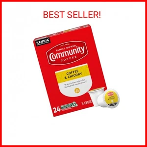 Community Coffee & Chicorée 24 Stück Kaffeepads, mitteldunkle Röstung, kompatibel mit - Bild 1 von 2