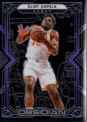 2021-22 Panini Obsidian Electric Etch Purple #66 Clint Capela /99 - BSK - Image 1 of 2