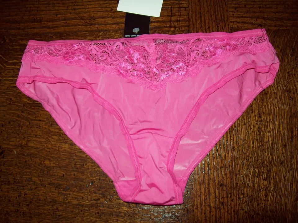 NUEVO CON ETIQUETAS BRAGAS DE BIKINI FELINA NYLON SPDX 630566 ENCAJE ROSA BRITE S Foto 1 de 2