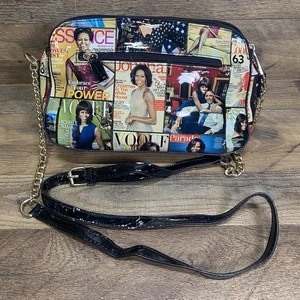 Michelle Barack Obama Glossy Magazine Purse, Shoulder Crossbody Bag Neu ohne Etikett - Bild 1 von 10