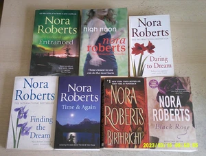 7 x Nora Roberts Book Bundle inc Daring to Dream, Black Rose, Time & Again etc. - Picture 1 of 4