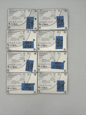 9 x Intel SSDSC2BB150G7 DC S3520 Series 150GB 2.5" 6Gb/s SATA SSD 95%+ HEALTH - Image 1 of 2
