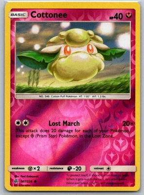 Cottonee 147/236 Reverse Holo SM - Cosmic Eclipse NM - Image 1 of 2