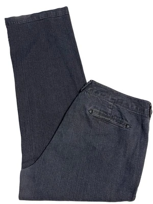 Pantalones de mezclilla DOCKERS Favorite Fit azules pierna recta cremallera bolsillos mosca para mujer talla 18M Foto 1 de 4