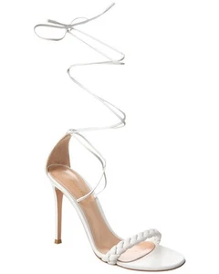 Gianvito Rossi Leomi 105 Leather Sandal Women's White 40 - Picture 1 of 5