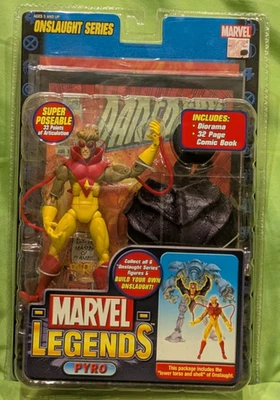 Marvel Legends PYRO con cómic - Serie Onslaught, 2006 - NUEVO Foto 1 de 4