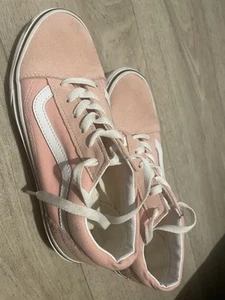 VANS Old Skool Women’s Pink Low Top Off The Wall Trainers UK Size 5 - Picture 1 of 5
