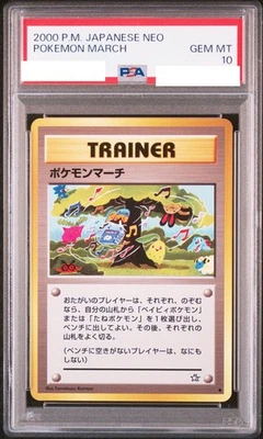 PSA 10 Pokémon Card Pokemon March Neo Genesis 2000 Japanese - Image 1 of 2