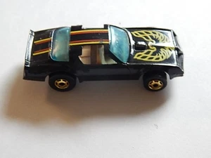 Vintage 1978 Hot Wheels Black Pontiac Firebird Trans Am HOT BIRD Hong Kong BW - Picture 1 of 2