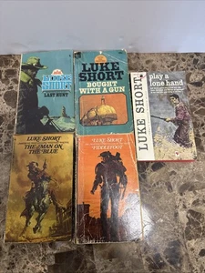 Luke Short - LOT OF 5 Vintage Western Paperback Books - Picture 1 of 11