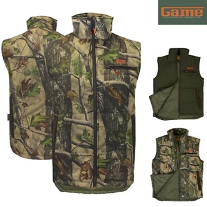 Mens Game HB410 Vantage Camouflage Padded Bodywarmer Jungle Print & Olive Gilet - Picture 1 of 11