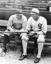New York Yankees BABE RUTH Chicago White Sox JOE JACKSON Glossy 8x10 Photo Print