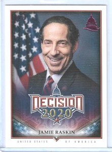 RARE 2020 DECISION JAMIE RASKIN "PINK FOIL" CAPITOL CARD #571 ~ 2/2 ~ MARYLAND