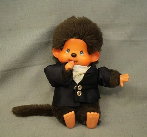 Sekiyuchi MONCHHICHI 1974 Mattel Stofftier Affe Spielzeug Puppe mit Speisejacke - Bild 1 von 6