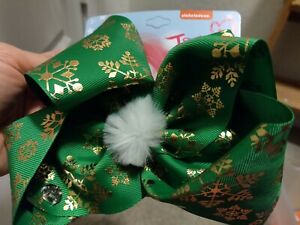 NWT Pom Pom Christmas   holiday bow JoJo Siwa