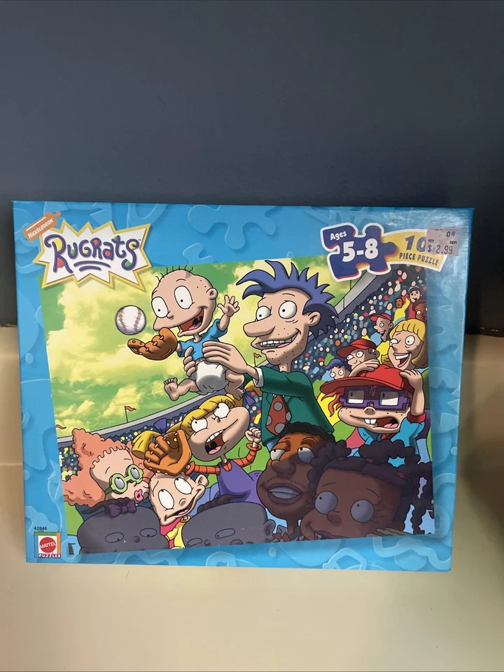 Nickelodeon Rugrats 100 Piece Puzzle Tommy Chuckie Angelica Vintage 2000 Mattel - Image 1 of 1