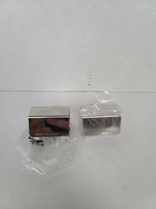 Italian Design CO. ALESSI for DELTA AIRLINES Chrome Napkin Rings Geometric - Picture 1 of 5