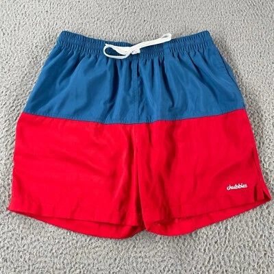 Chubbies Pantalones Cortos The Liberties Bañador Hombre Grande Rojo Azul 5.5” Bandera EE. UU. Foto 1 de 4