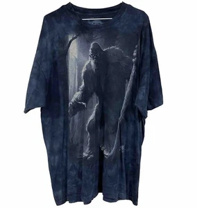 Skull Bone Bigfoot Sasquatch T Shirt Mens Size 2XL Blue - Picture 1 of 6