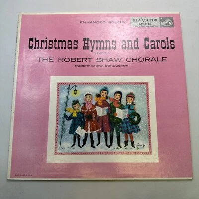 Christmas Hymns & Carols Vol. 1 Robert Shaw Chorale Vinyl LP RCA LM-1112  Foto 1 de 4