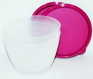 Tupperware Refrigerator Bowls Set of 2 Fridge 14 oz. Purple Storage Containers - Picture 1 of 2