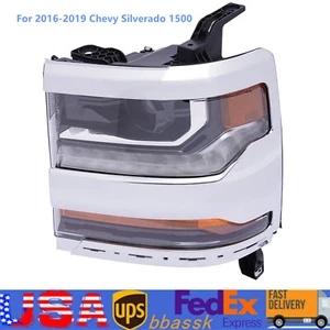 For 16-19 18 Chevy Silverado 1500 HID Headlight Headlamp Driver LH Side LH - Picture 1 of 19