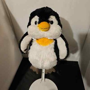 Webkinz Penguin Plush Toy No Code Black White Orange Stuffed Plush bird HM132 D