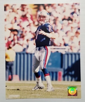 Drew Bledsoe New England Patriots NFL archivo de fotos 8x10 sin firmar brillante imagen de acción Foto 1 de 4